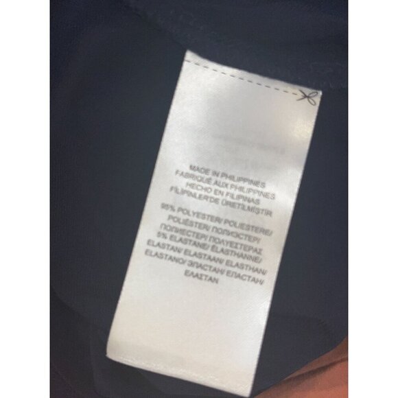 Lauren Ralph Lauren Navy & Pink Floral Print Midi Dress 3/4 Sleeves Scoop Neck - Picture 9 of 10